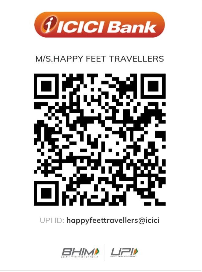 UPI QR code for M/S. HAPPY FEET TRAVELLERS